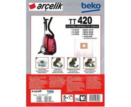 ARÇELİK BEKO AFK TOZ S42XX SERİSİ TORBASI PAKET İÇİ 5 ADET ARÇELİK BEKO AFK TOZ S42XX SERİSİ TORBASI PAKET İÇİ 5 ADET