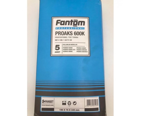 FANTOM PROAKS 600 K TOZ TORBASI SMS 5 Lİ