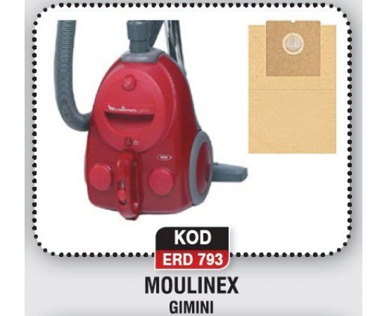 MOULINEX Gimini Kağıt Süpürge Toz Torbası 10lu