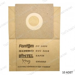 FANTOM KAGIT TOZ TORBASI 10 ADET FANTOM KAGIT TOZ TORBASI 10 ADET
