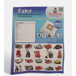 FAKİR G TİPİ D TİPİ MODELLER SMS TOZ TORBASI PAKET İÇİ 5 ADET