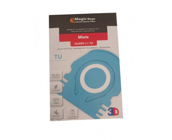 MİELE TU HyClean Pure 4 GUARD M1 TOZ TORBASI KUTU  İÇİ 4 ADET