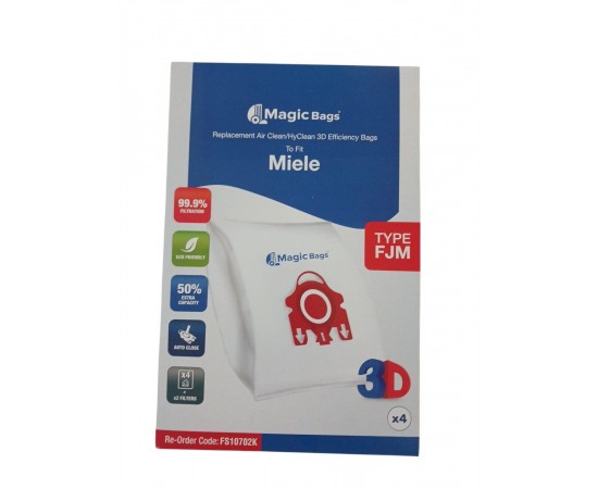 MİELE FJM SERİSİ KUTULU YAYLI KAPAKLI 5 KATLI TOZ TORBASI KUTU İÇİ 4ADET