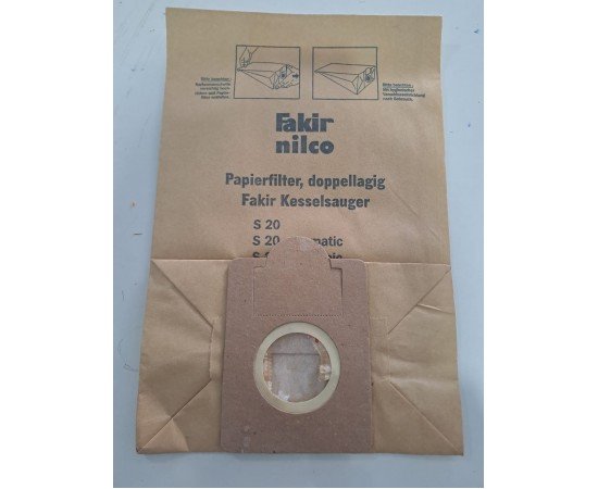 FAKİR NİLCO S20 S22 S38  KAGIT  TORBA PAKET İÇİ 10 ADET