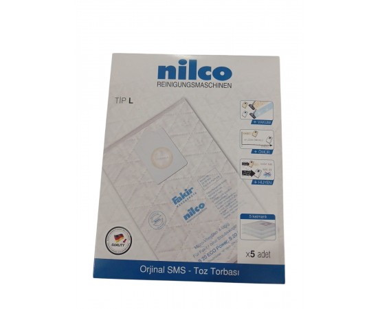 FAKİR NİLCO S20 ÖKO POWER S20 L KUTULU ORİJİNAL TOZ TORBASI