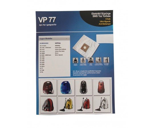 NILFISK BRAVO ACTİON SPECİAL PLUS VP77 TOZ TORBASI PAKET İÇİ 5 ADET NILFISK BRAVO ACTİON SPECİAL PLUS VP77 TOZ TORBASI PAKET İÇİ 5 ADET