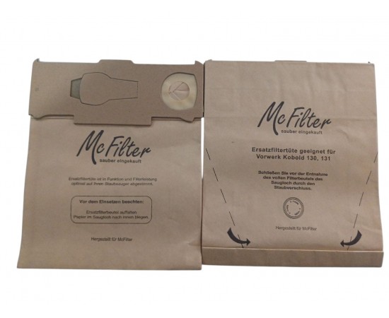 VORWERK KOBOLD 130 131 KAGIT TOZ TORBASI PAKET İÇİ 10 ADET VORWERK KOBOLD 130 131 KAGIT TOZ TORBASI PAKET İÇİ 10 ADET