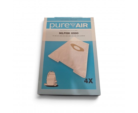 NILFISK GS90- G70- G90- GA70- GD80- GD90-  GM80- GM90- GS80- GS84- GS90- ALLERGI VAC TOZ TORBASI PAKET İÇİ 5Lİ