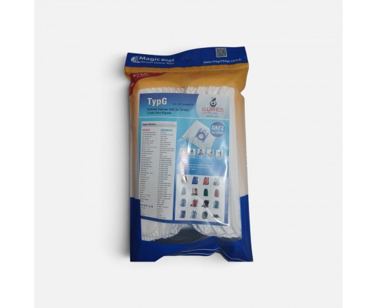 BOSCH SIEMENS PROFİLO TYP G TİPİ İTHAL TURUNCUPLASTİK TOZ TORBAS PAKET İÇİ 5 ADET