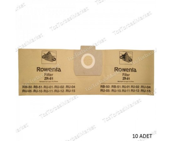 ROWENTA RB 50 ASTARLI Kağıt Torba