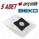 Arçelik S 4960 s 4961 s4962 s4964 TornadoFlex Toz Torbası