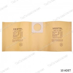 VESTEL NİAGARA LAVAMAT ISLAK KURU TOZ TORBASI (KAĞIT) PAKET İÇİ 10 ADET